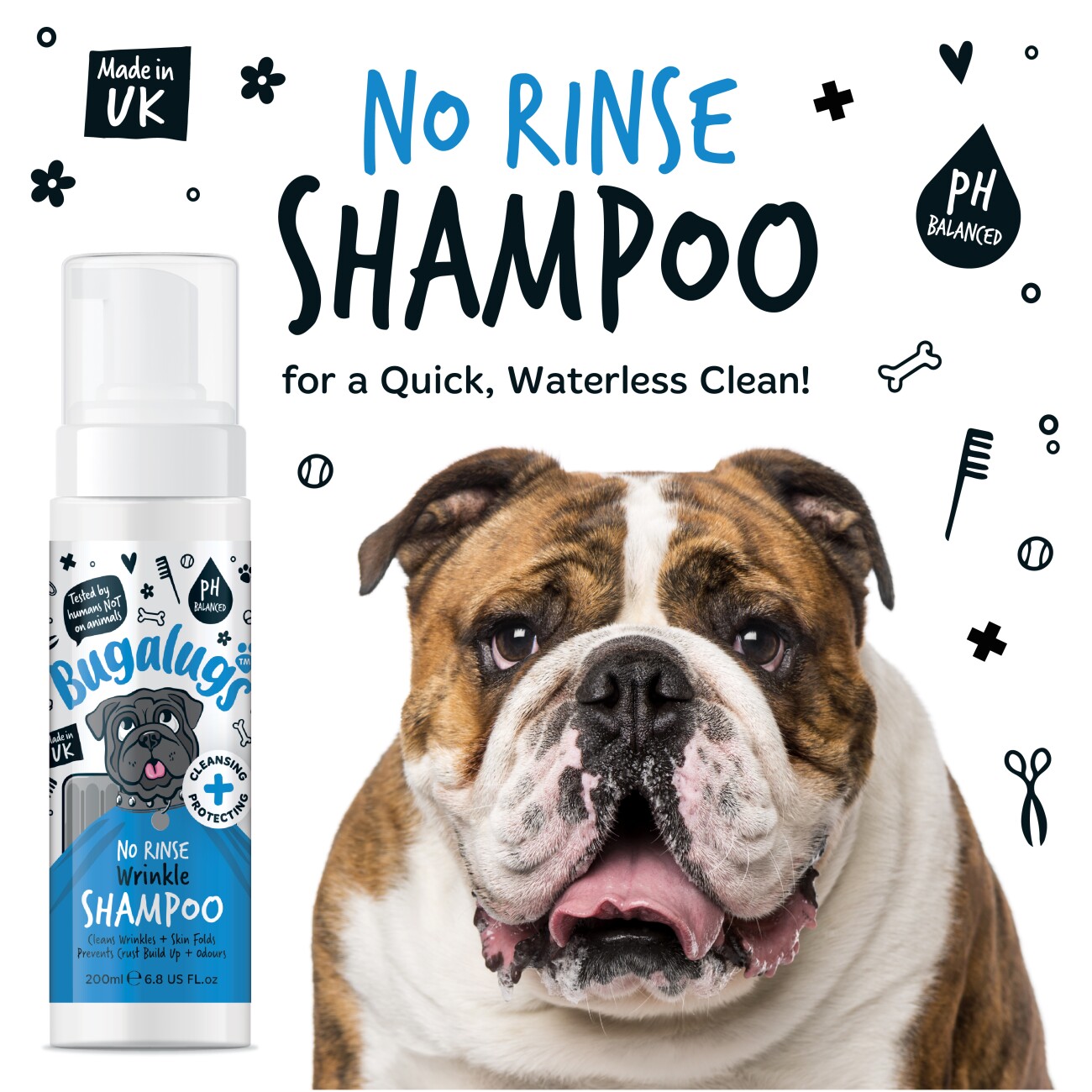 Bugalugs Faltenpflege-Trockenshampoo 200 ml