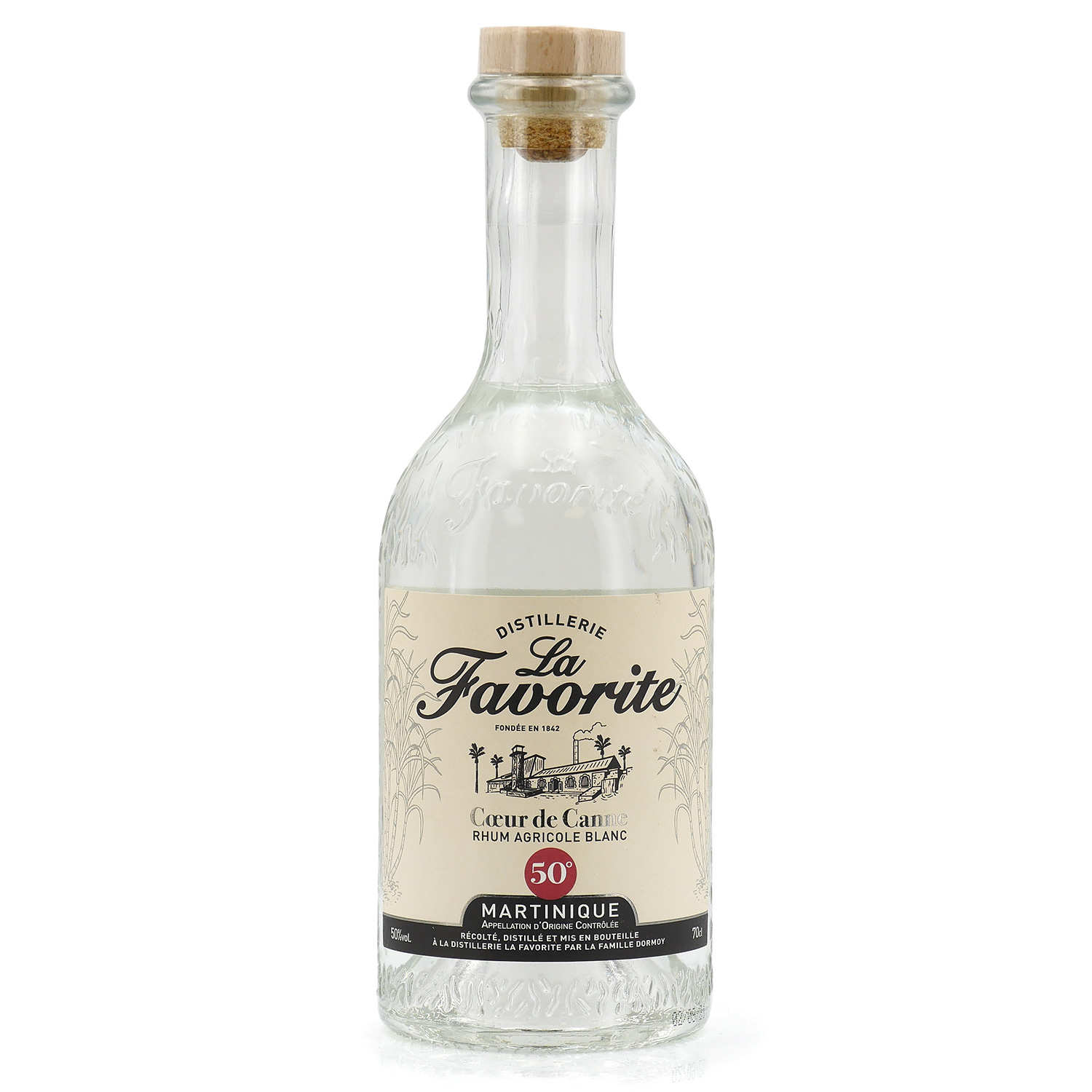 La Favorite Cœur de Canne Blanc - Rhum blanc de la Martinique - 50%
