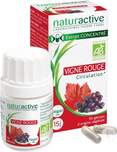 Naturactive Vigne Rouge Circulation Bio 30 Gélules