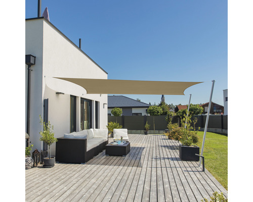 Parasol Cannes Rechthoekig 3x4m Beige