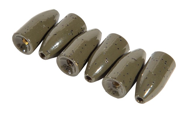 Plombs balle Ultimate Brass Bullet Weight Green Pumpkin (4-6pcs)