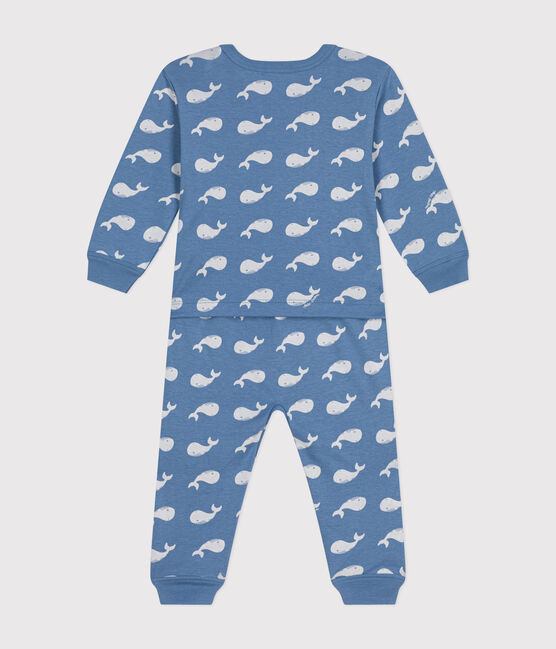 Pyjama sans pied imprimé baleine en coton bébé