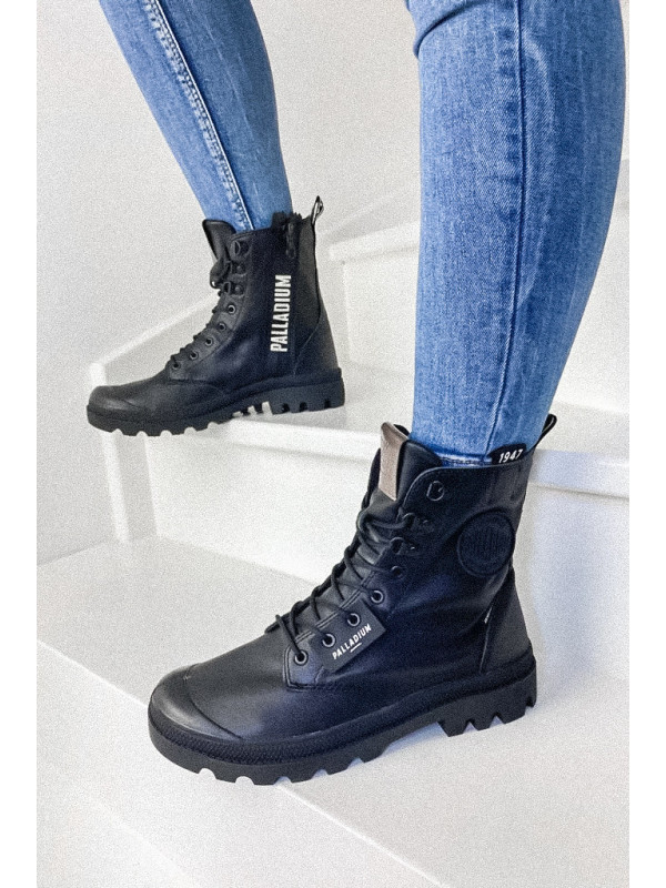 PAMPA LEGION OFFLAB LEATHER Black - Palladium