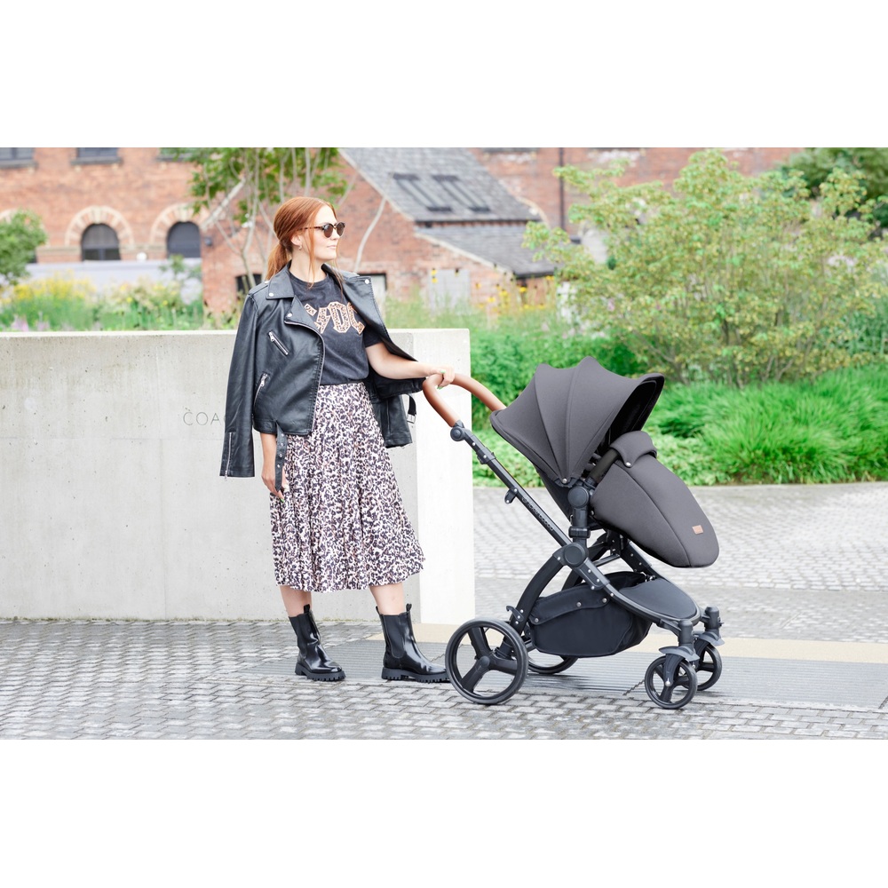 Ickle Bubba Stomp Urban 3-in-1 Reisesystem mit Autositz & ISOFIX-Basis, Schiefergrau