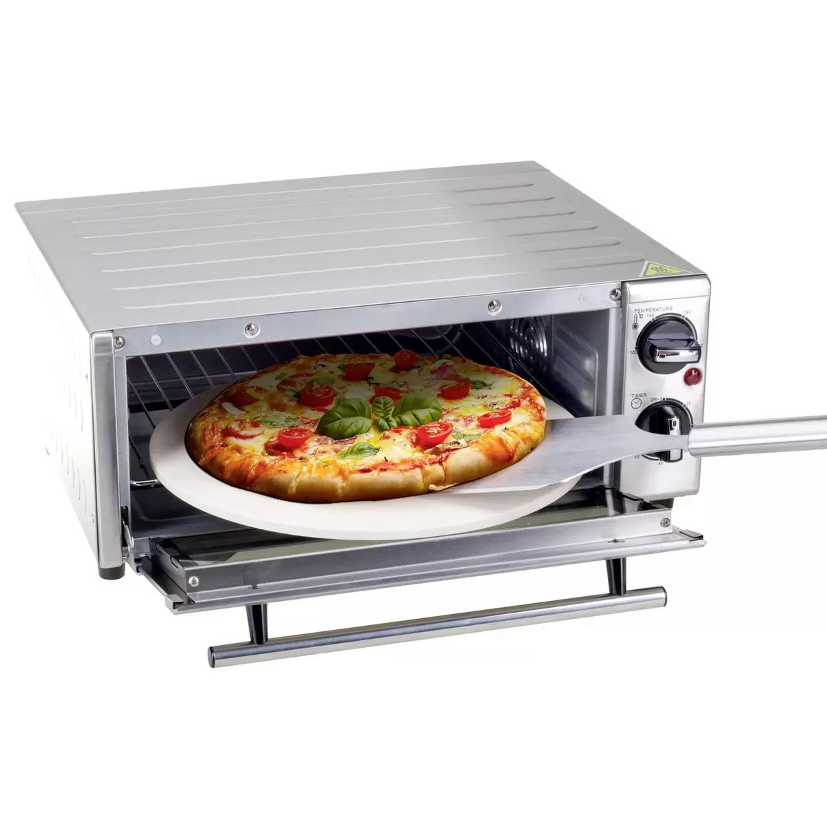 Back- und Pizza Ofen Silber
