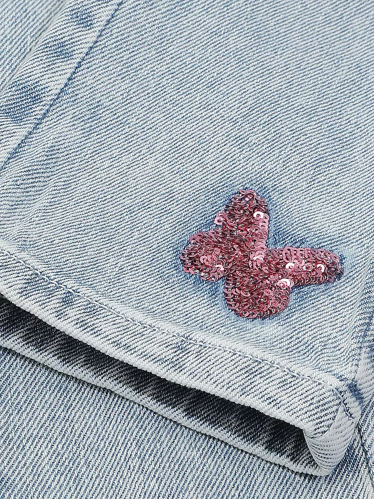 S.OLIVER Mädchen Jeans Flaered Fit  blau