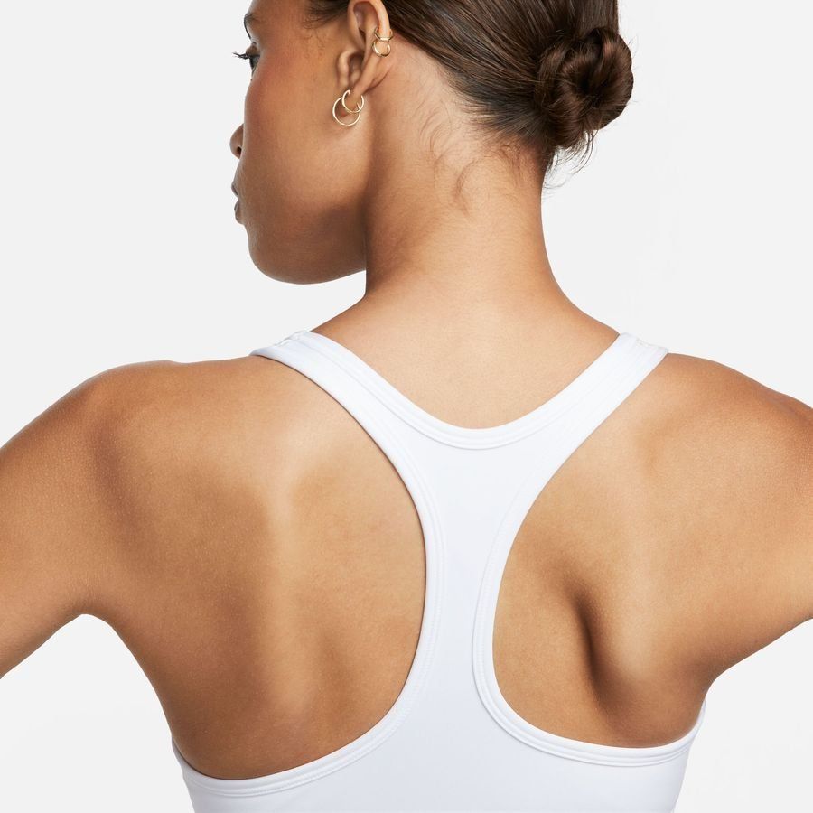 Nike Brassière Swoosh Light Support - Blanc/Noir Femme