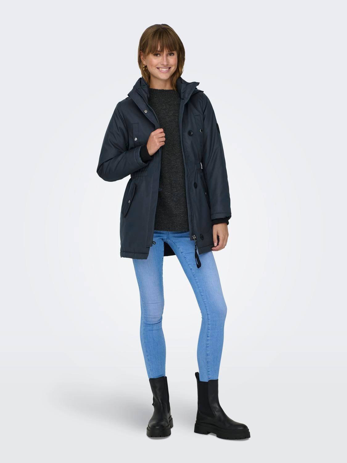 ONLMIE Langer Parka India Ink