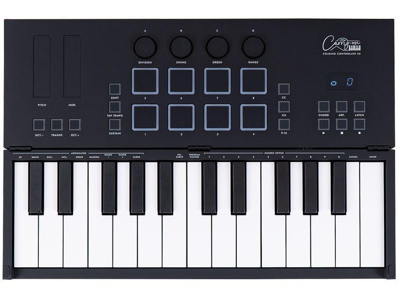Carry-on by Blackstar Keyboard Controller Folding Controlle Faltbares MIDI-Controller-Keyboard mit 25 Tasten