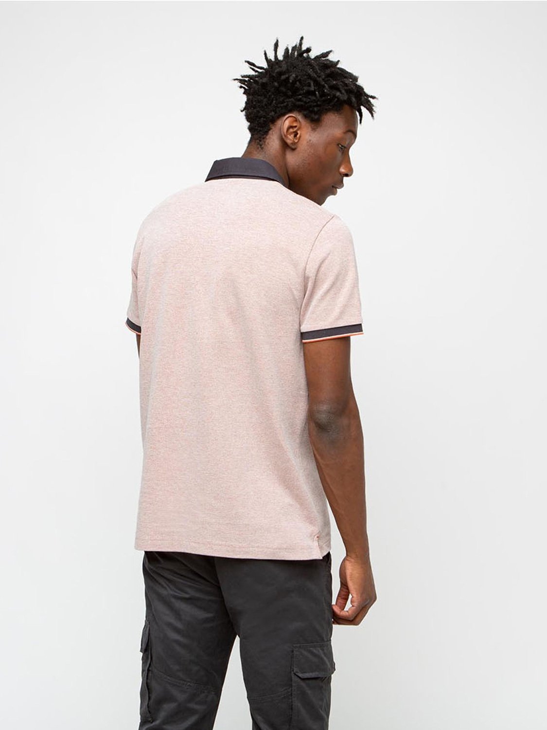 Polo Homme Coton Piqué Sienne