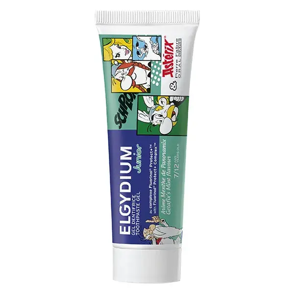 Pasta de dentes Elgydium Junior para crianças de 7 a 12 anos, sabor menta suave, 50 ml