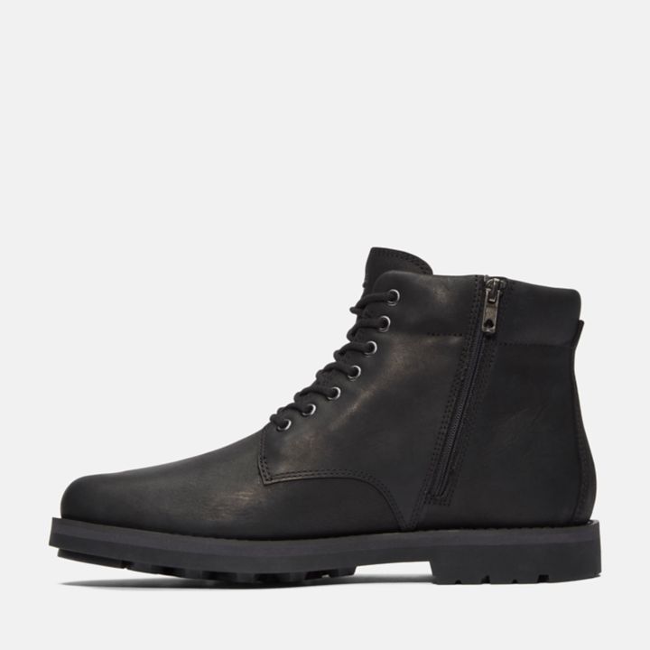 Bota Alden Brook com zíper lateral para homens na cor preta.