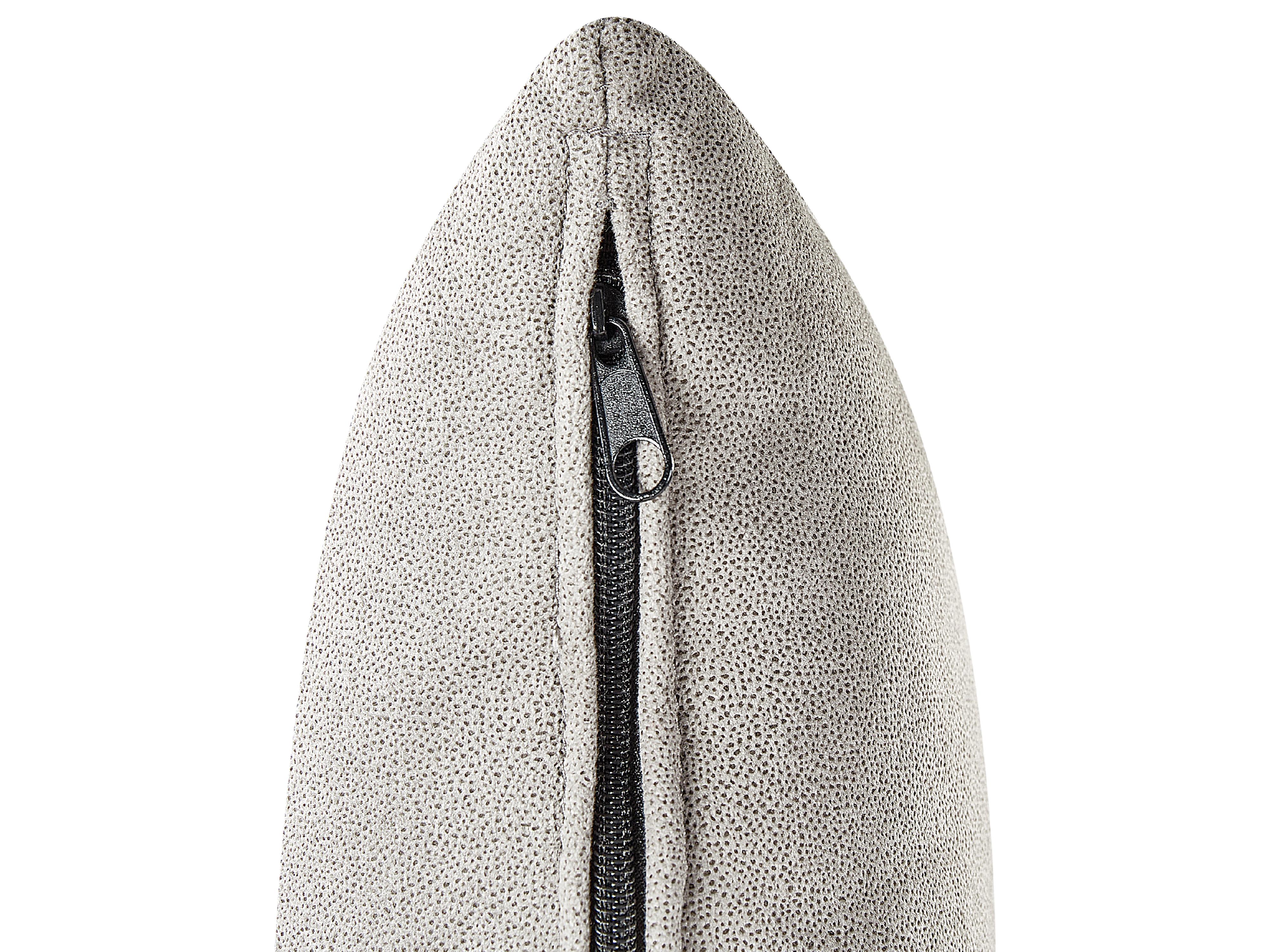 Linkszijdige chaise longue LATTES II Fluweel Taupe