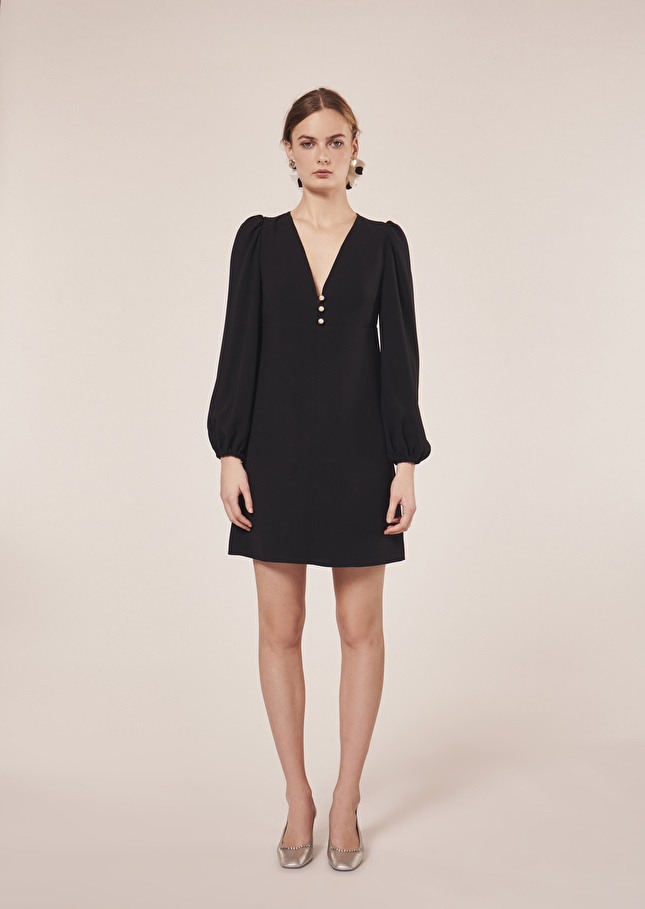 Robe Rolisnoire en crêpe