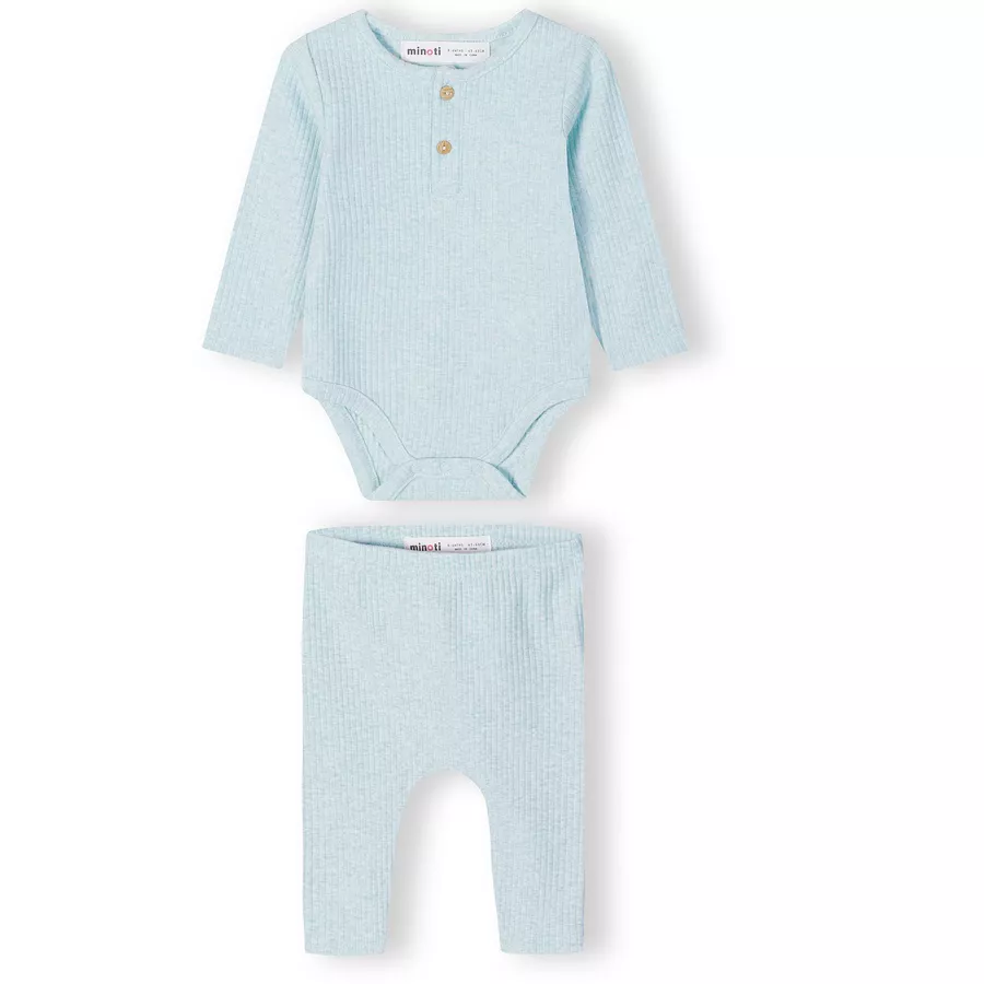 MINOTI Body & Leggings Hellblau