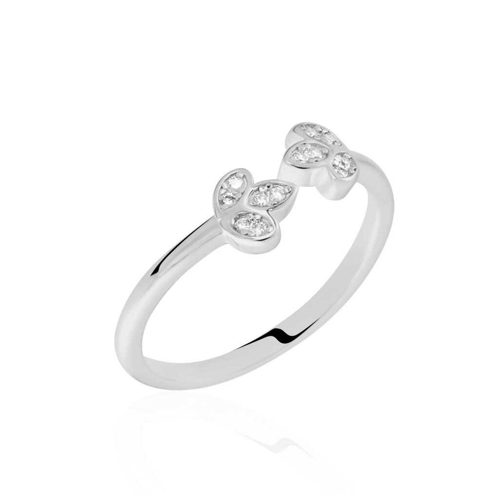 Bague Menades Argent 925/1000 Oxyde De Zirconium