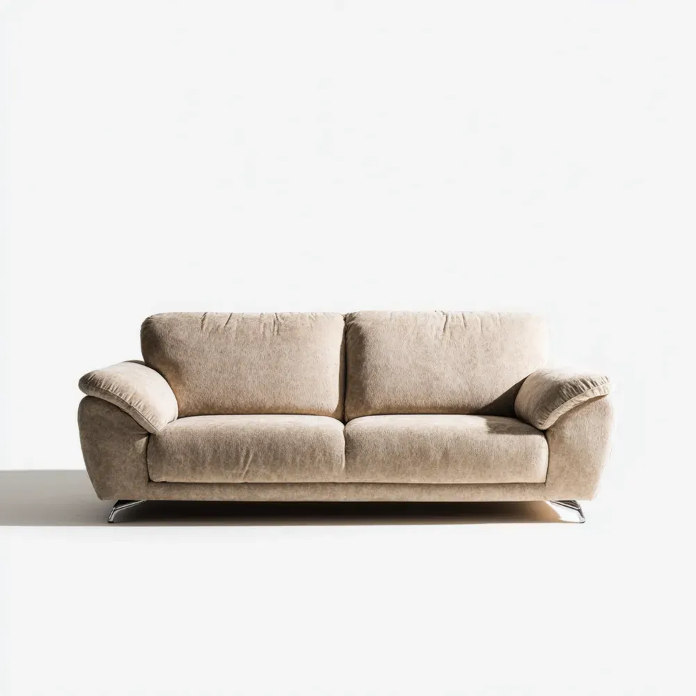 Zweisitzer-Sofa Stoff 190x85x90 cm - Beige - Modernes Design