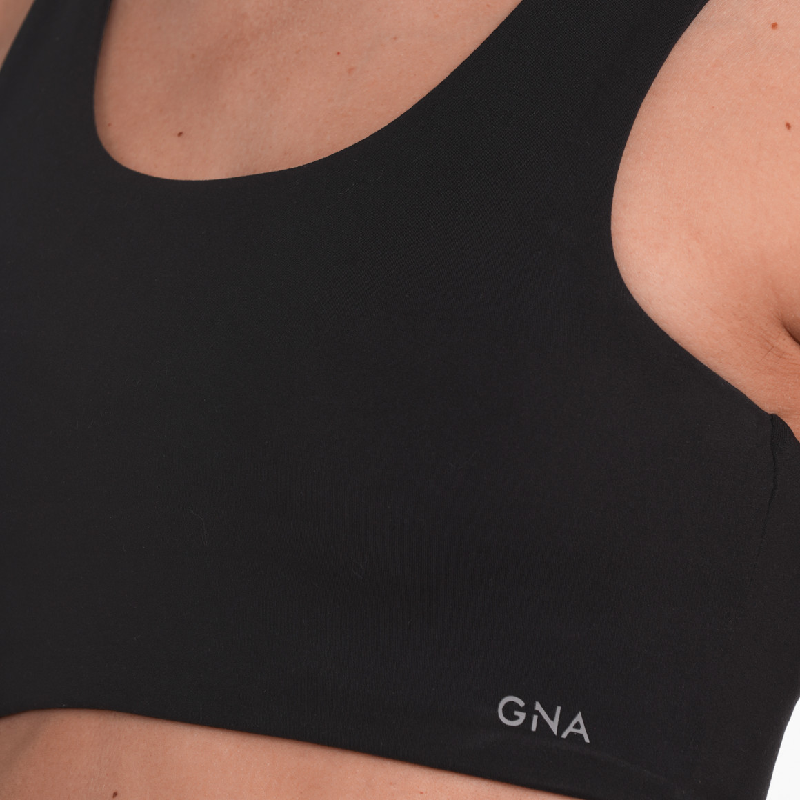 Gina Sports Damen Sport-Bustier unifarben schwarz