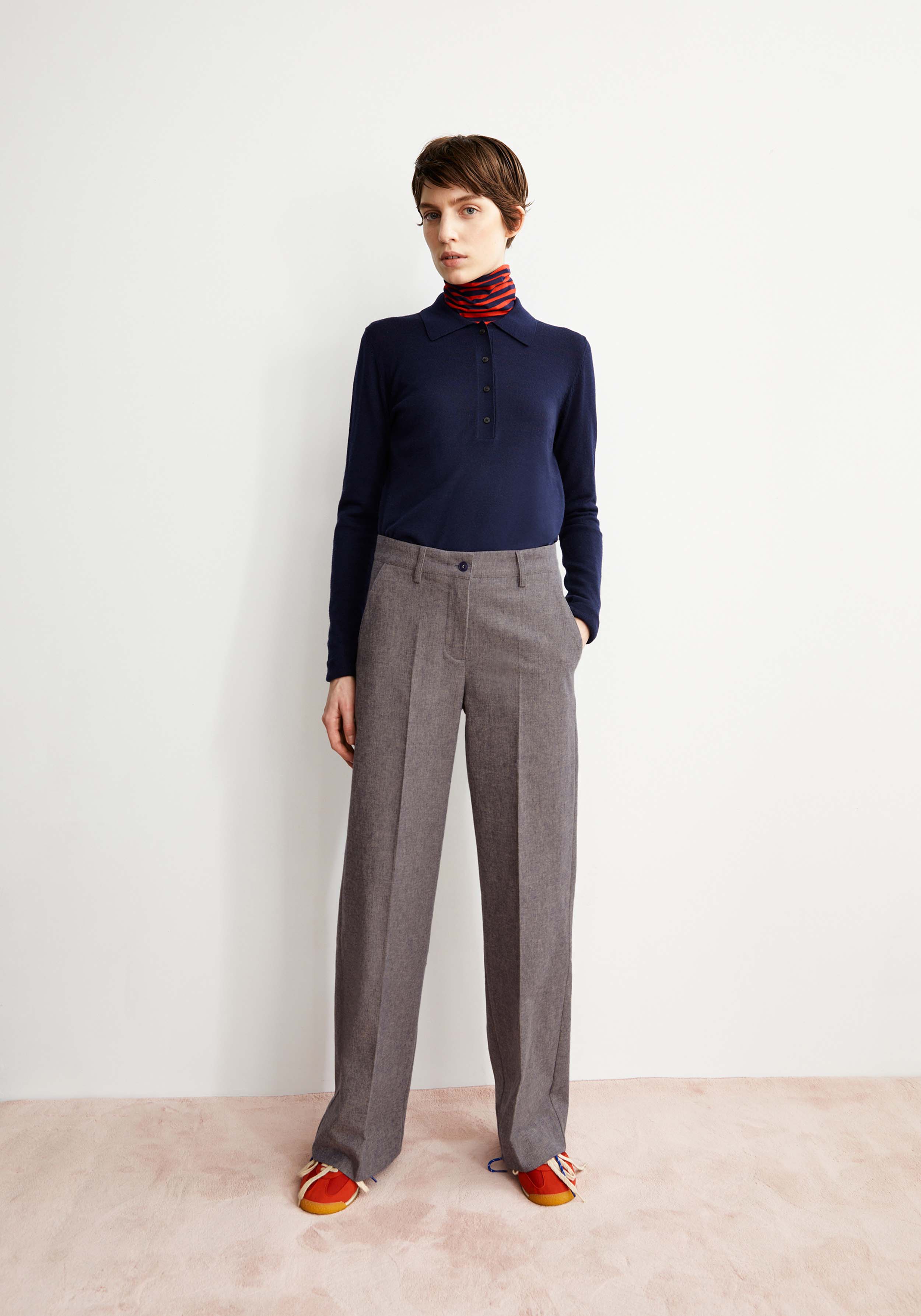 Armedangels Hose Leandraa Handaas Pure-Tinted Navy