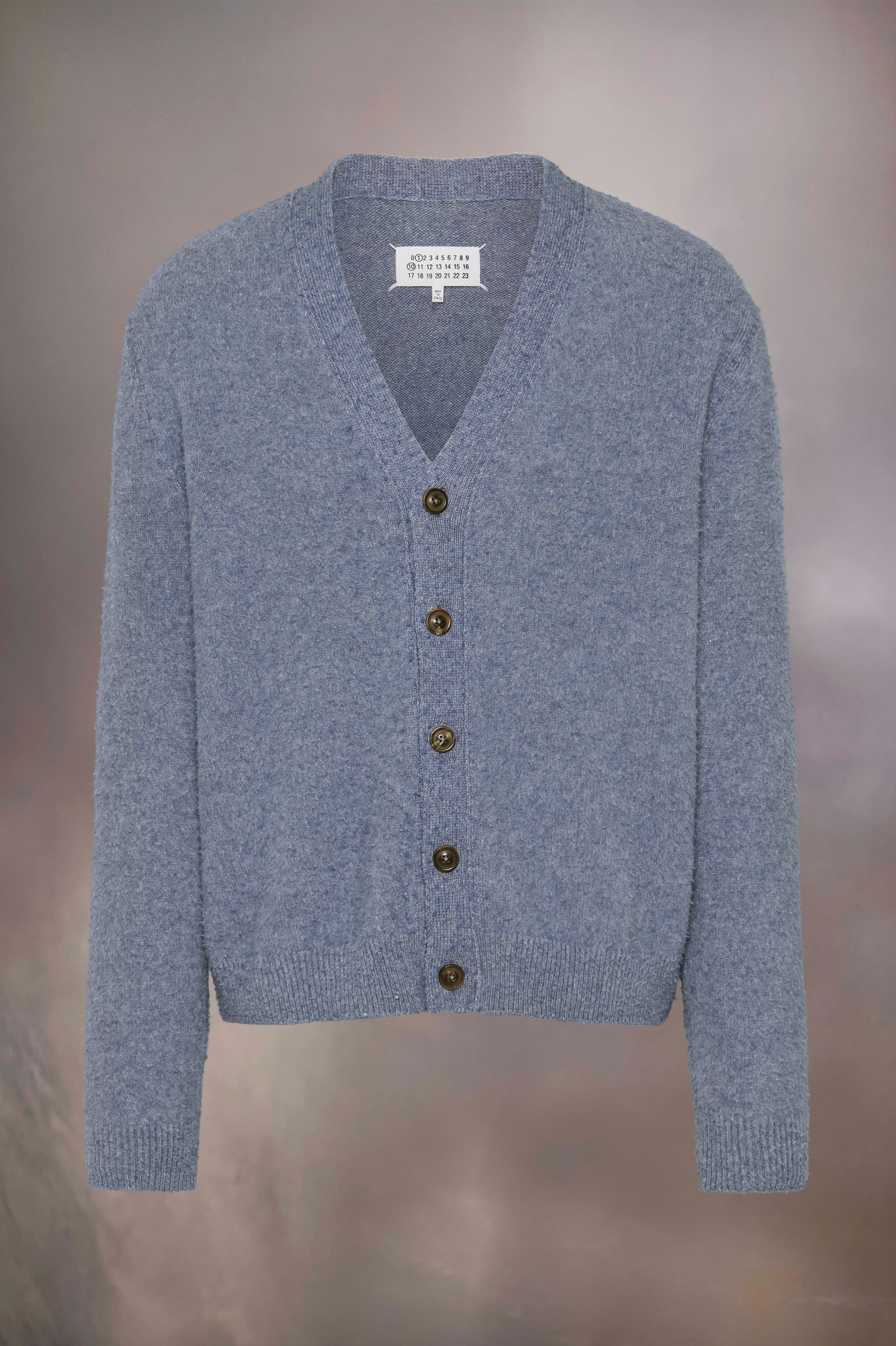 Cardigan en maille boulochée Bleu jean