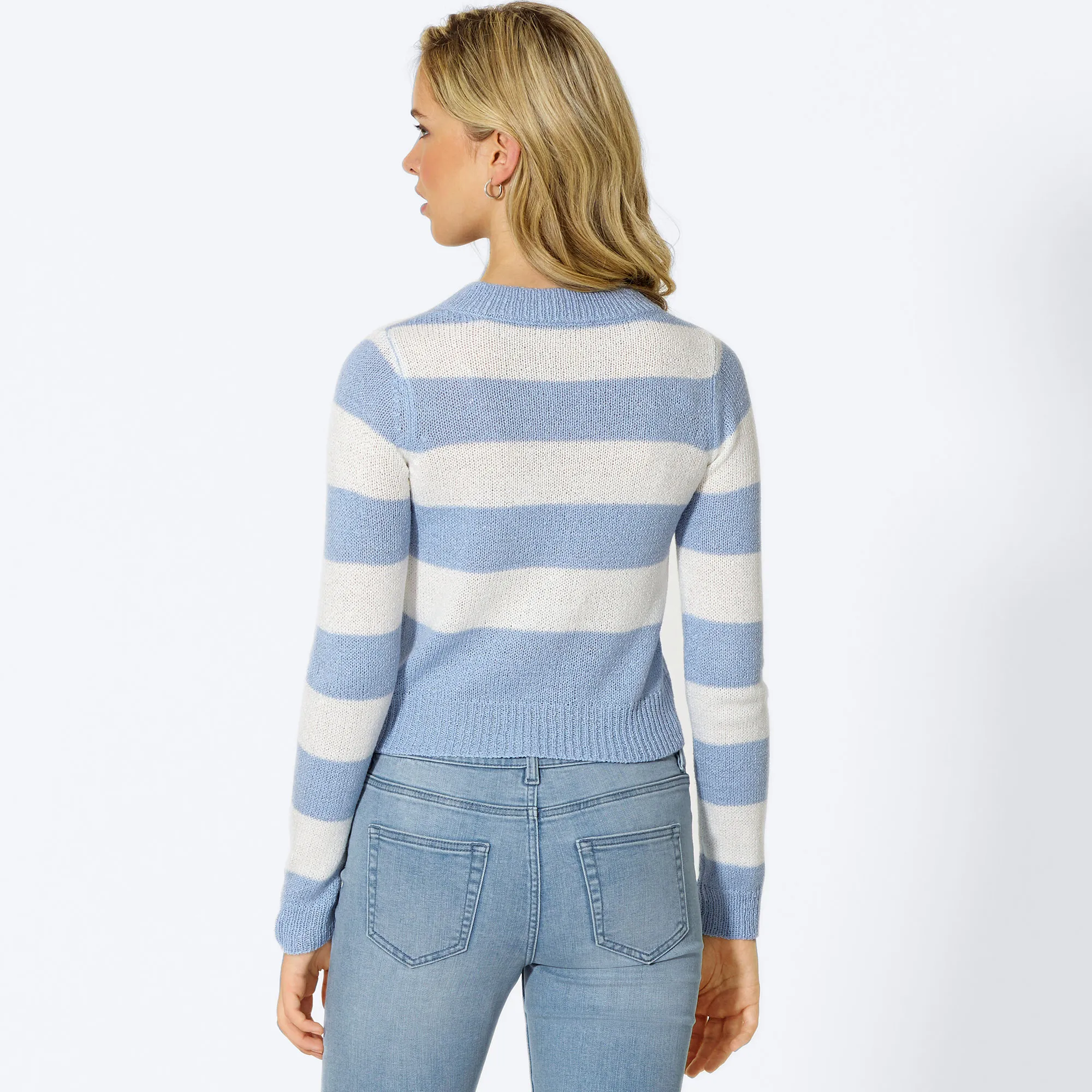 Damen-Pullover mit Streifenmuster