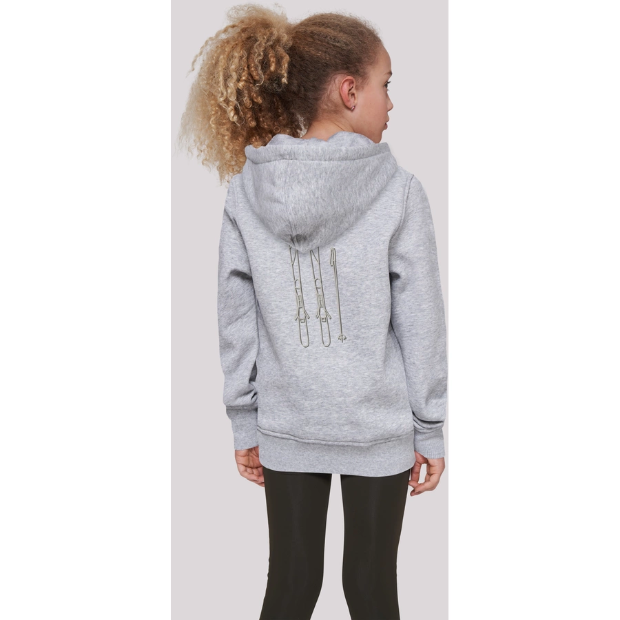 F4NT4STIC Hoodie Ski Pass Urlaub Berge Winter Schnee heather grey