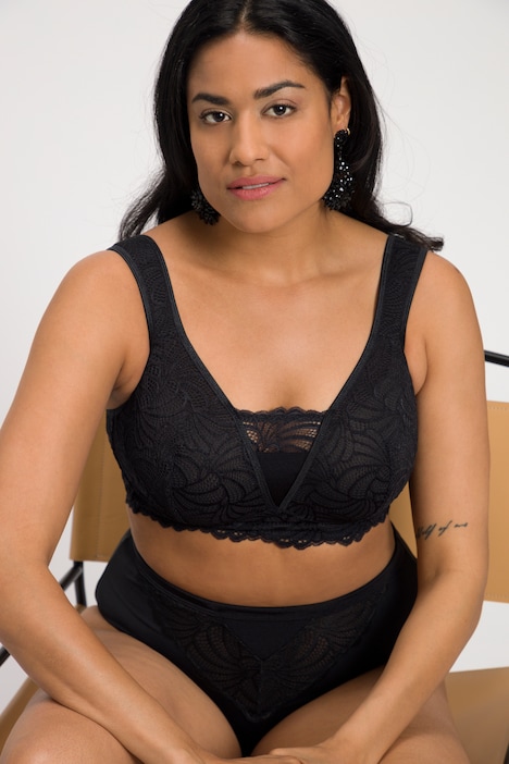 Bralette, Spitze, ohne Bügel, Cup B - F
