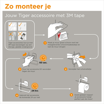 TIger zeepdispenser hangend Tune RVS