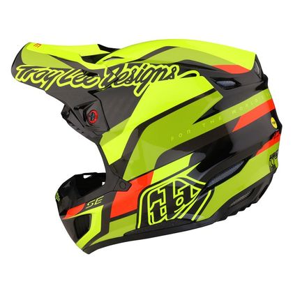 Casque cross TroyLee design SE5 ECE CARBON OMEGA MIPS 2023 - Noir / Jaune