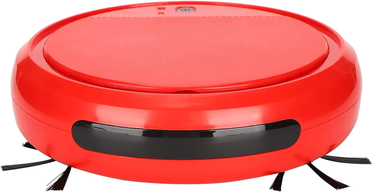 Aspirateur robot avec Fonction de Nettoyage UV rouge noir Vendos85