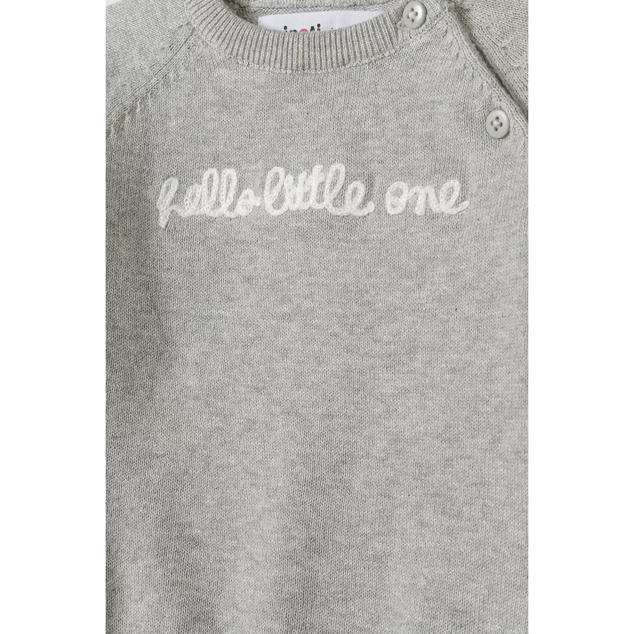 MINOTI Longsleeves & Leggings Grau Meliert