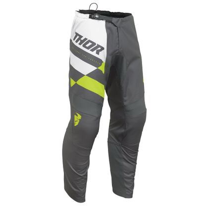 Pantalon cross Thor SECTOR CHECKER YOUTH - Gris / Jaune