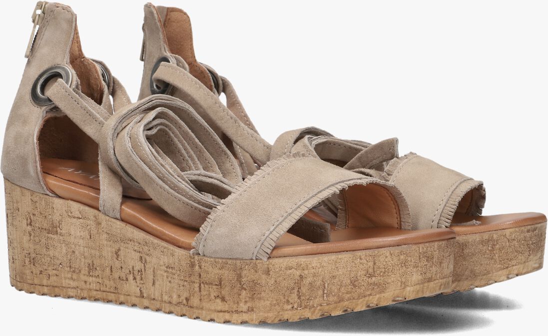 beige ayana sandalen met hak 722007