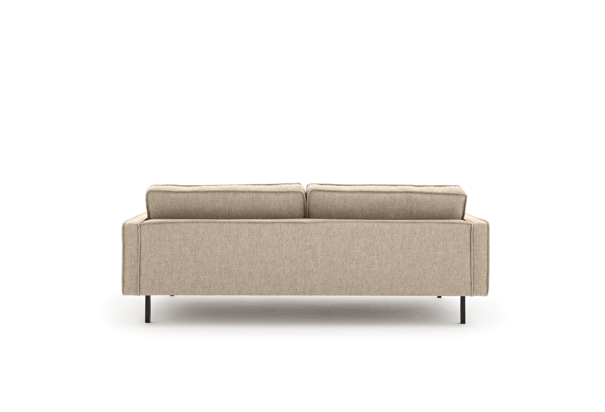 Loods 5 Design 3,5-zitsbank Slimm Stof Outside 3,5 Zits - 215 cm | Solution Beige 05 | Poten: Zwart