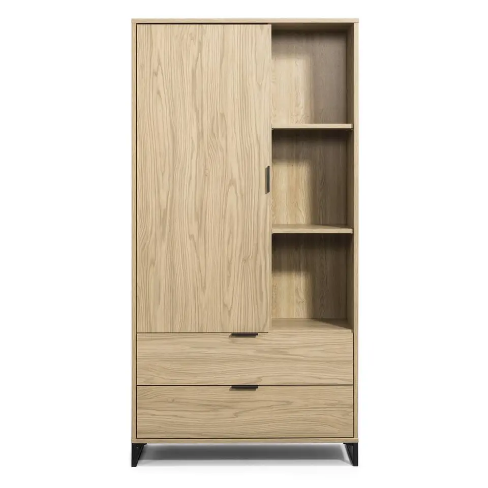 Wandkast Lucca - eikenkleur - 190x95x40 cm
