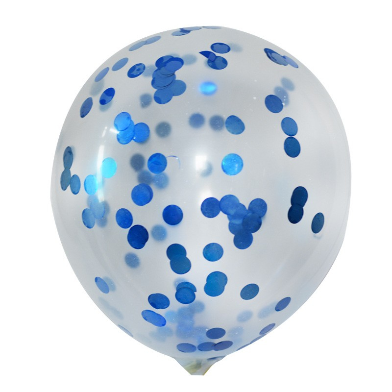 (53-tlg. Set) Party Ballons Latex- und Folienballons mit Konfetti   Ballon Girlande - Blau