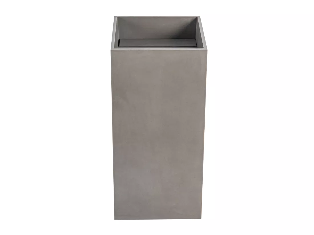 Vasque sur pied en béton - L40 x l40 x H80 cm - BALEZINO