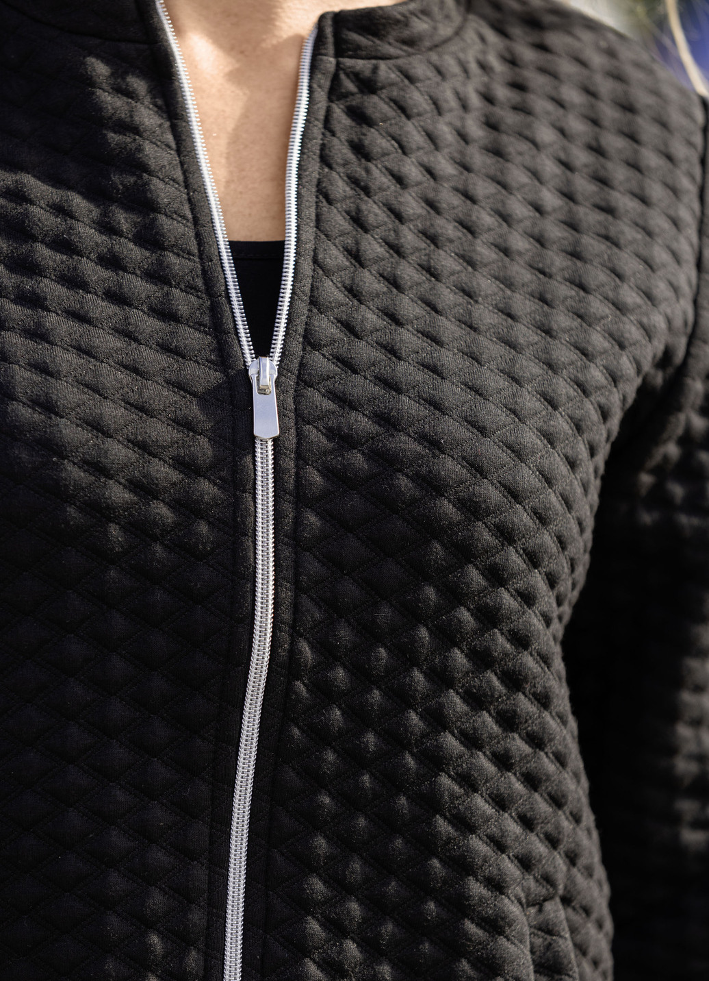 Blusenjacke mit Stehkragen