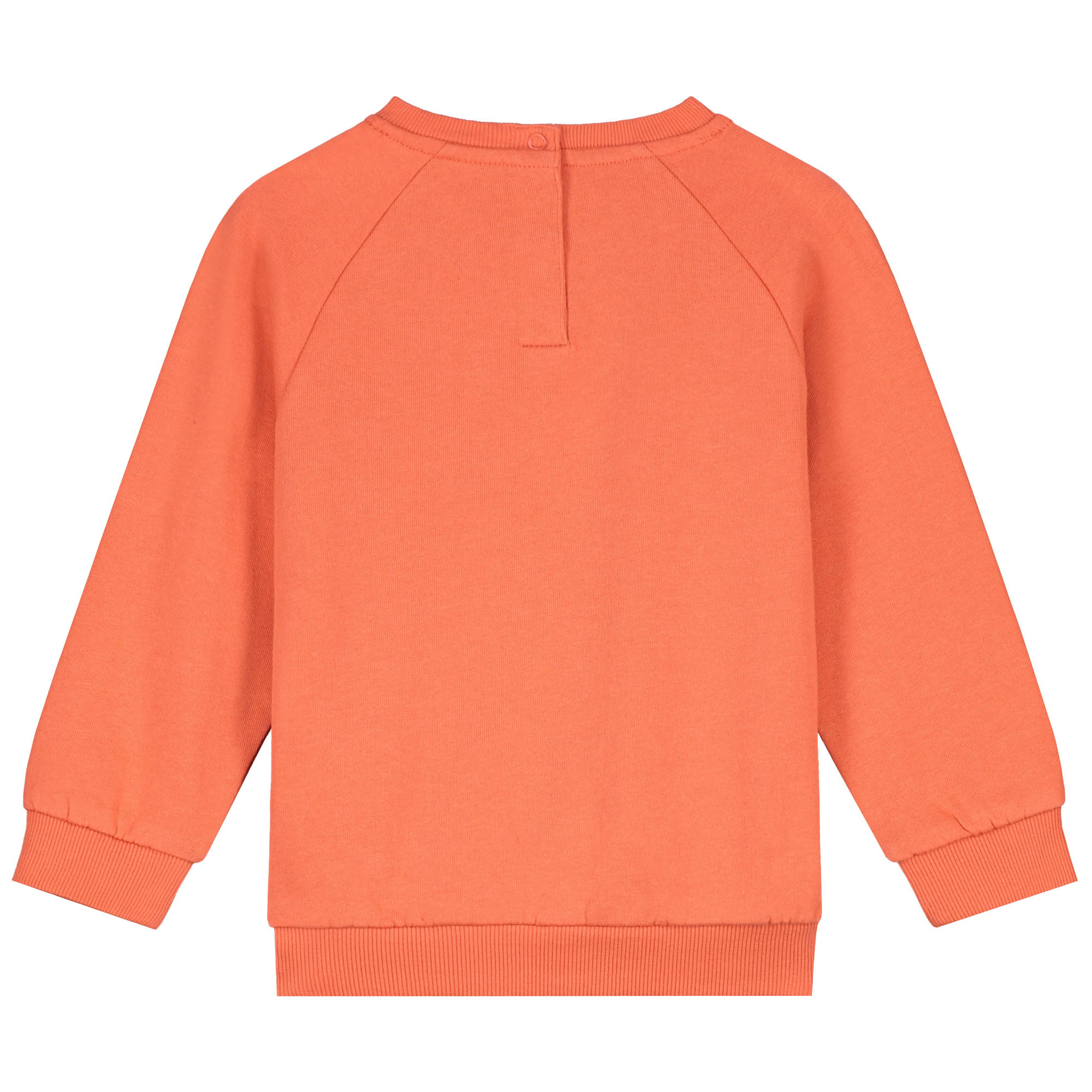 Prénatal baby sweater lange mouwen effen oranje