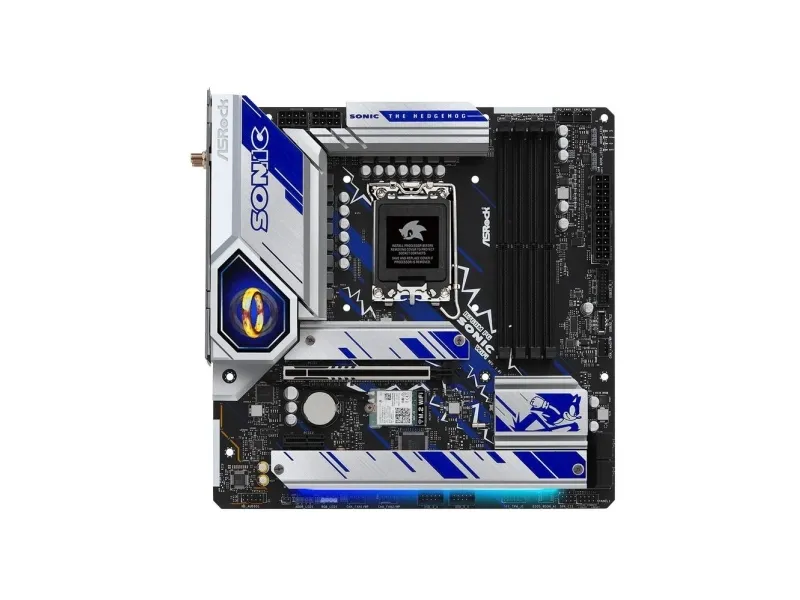 ASRock B760M PG Sonic WiFi - Bundkort - micro ATX - LGA1700 sokkel - B760 Chipset - USB-C 3.2 Gen2, USB 3.2 Gen 2, USB 3.2 Gen 1 - 2.5 Gigabit LAN, Wi-Fi 6E, Bluetooth - onboard grafik (CPU påkrævet) - HD Audio (8-kanaler)