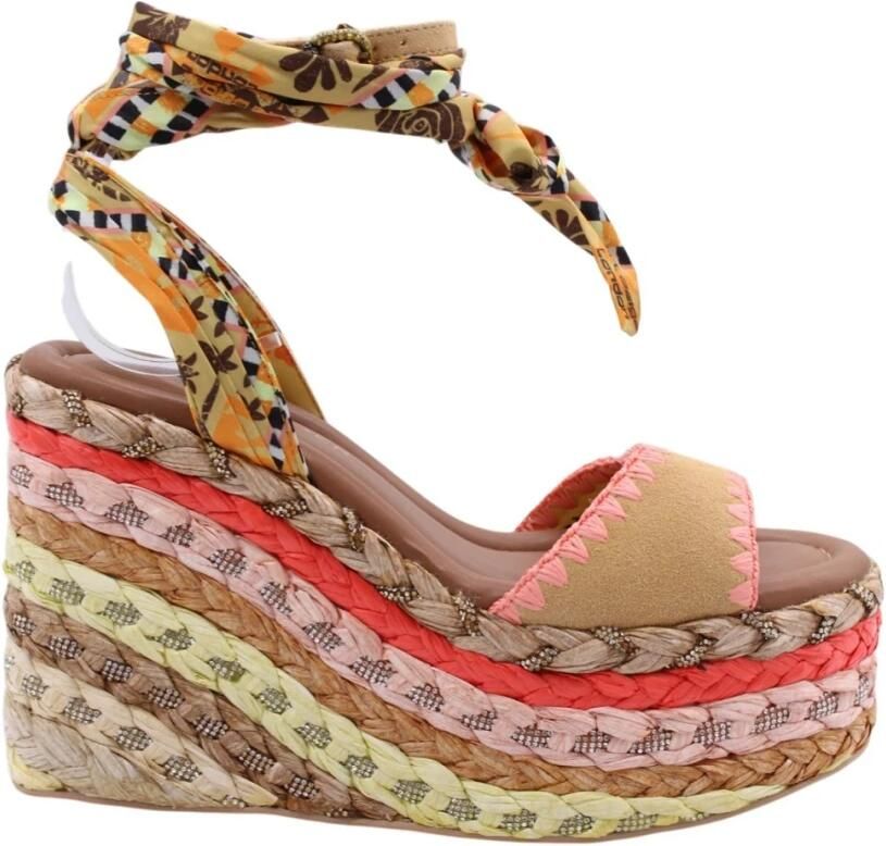 Kurt Geiger London Chelsea Scarf Wedge Sandalen Dames Multi