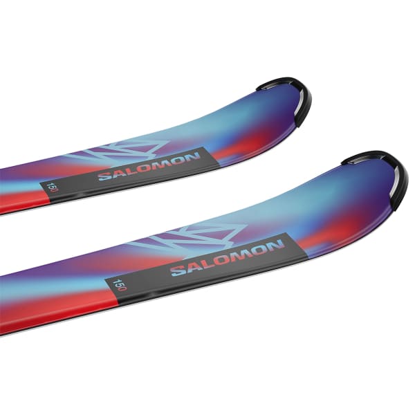 Pack ski SALOMON QST JR S + C5 GW J75 PASTEL NEON BLUE 3 / POPPY RED / BLACK
