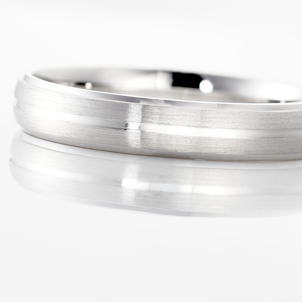 Alliance Damiana Ruban Plat Argent Blanc