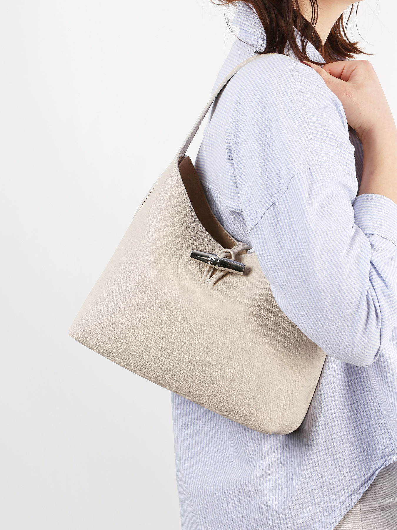 Sac port paule Roseau cuir LONGCHAMP