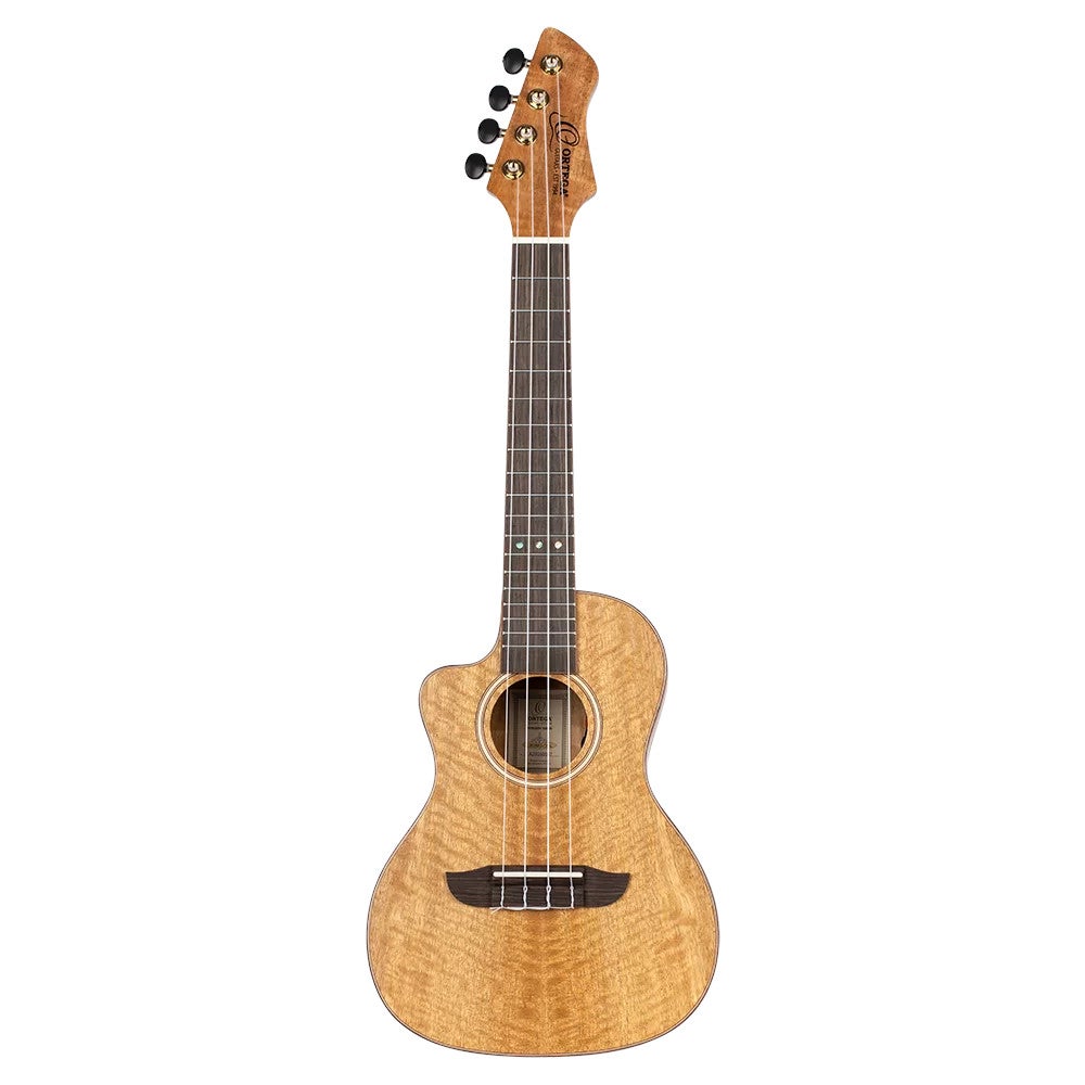 Ortega RUMG-CE-L Horizon Series Left-handed Concert Ukulele Natural linkshandige E/A concert ukelele met gigbag