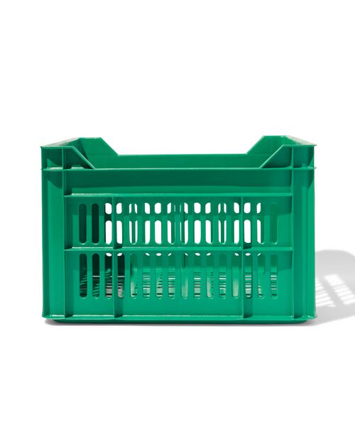 caisse vélo recyclée 30L vert 30x40x35