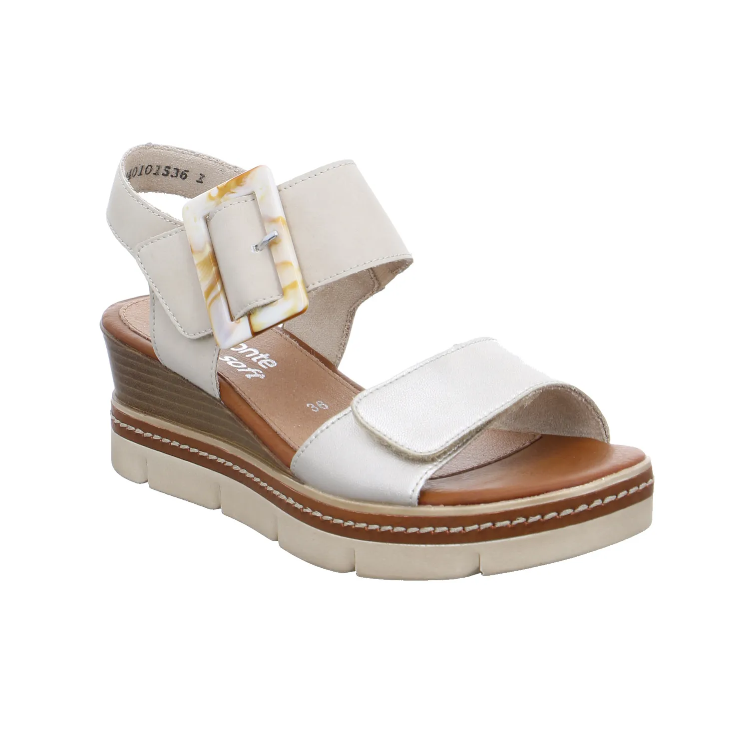 REMONTE Sandalette Gold Leder