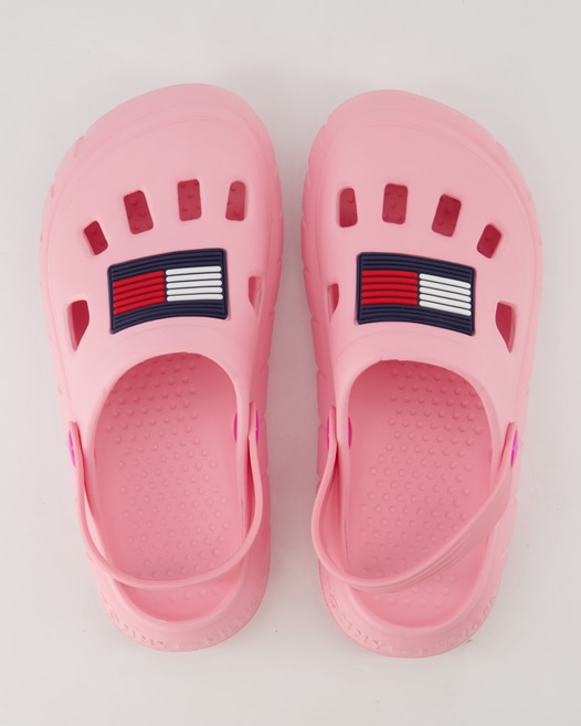 Tommy Hilfiger Flag Sandalen in Rosa