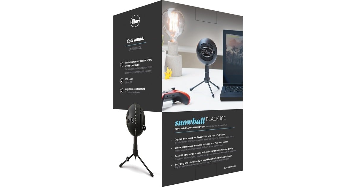 Blue MicrophonesSnowball iCE microfoon  (Zwart)