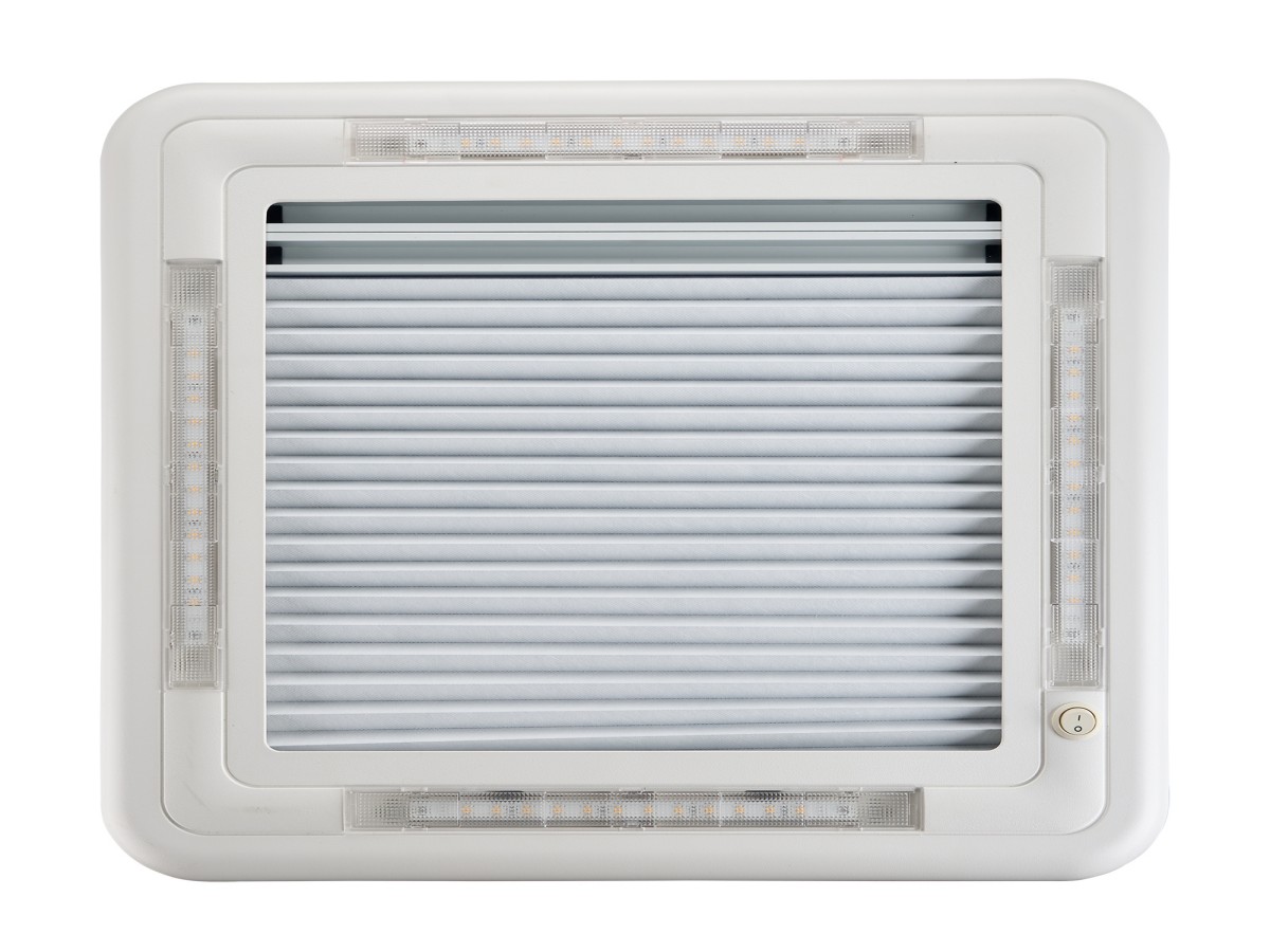 AOYI Skylight LED 40x40 cm dakluik - Smoke/White